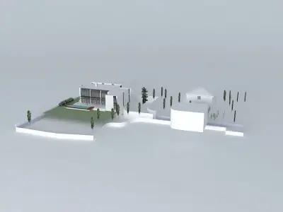 20120206AVBT modern house Free 3D model