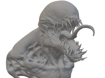 Venom Bust 3D Model Ready to Print 3D print model