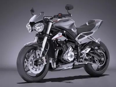 Triumph Street Triple 765 RS 2017 3D model