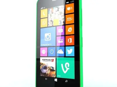  Nokia Lumia 630 Green 3D model
