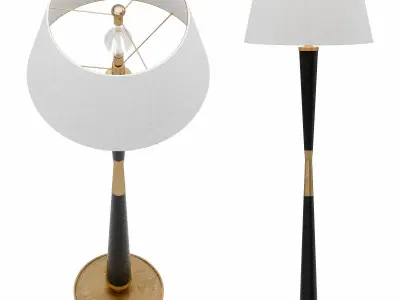 DEMPSEY FLOOR LAMP Low-poly 3D model