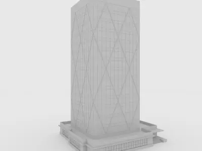 Tower 2 Low-poly 3D model