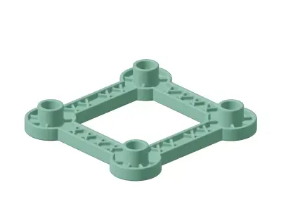 Plastic Premium Refrigerator Stand Toy 3D model