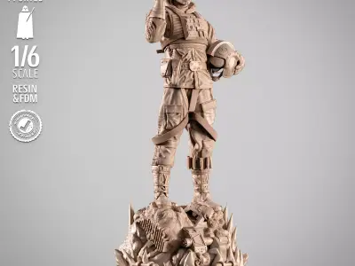 STAR WARS Luke Pilot Sculpture 3D print model