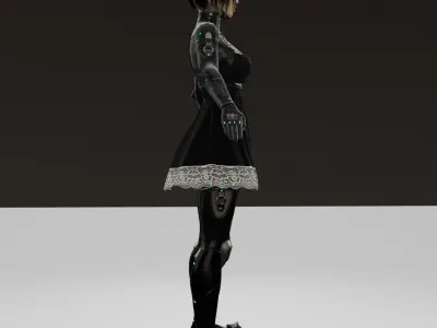 Kasumi Goto Low-poly 3D model