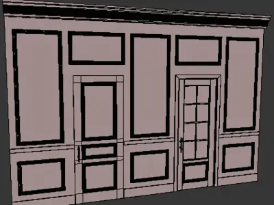 Decor Molding for Walls Doors 3D model