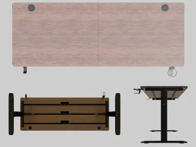 Computer Desk - Realistic Asset Low-poly 3D model