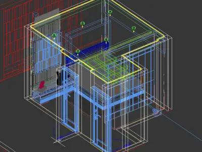 Modern Bedroom interior  Scene 3D model