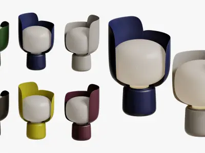 Fontanaarte Blom Polyethylene table lamp 3D model