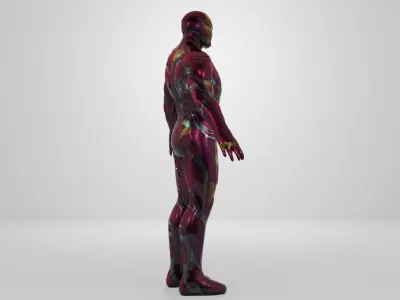 Iron Man Mk 50 character Low-poly 3D model Low-poly 3D model