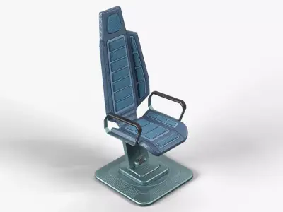 Sci-Fi Chair Low-poly 3D model buy