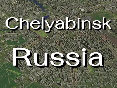 Chelyabinsk Russia - city and urban 3D model