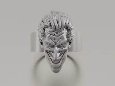Ring Joker face 3D print model 3D print model