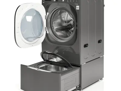 LG Twinwash WM4370HKA 3D model