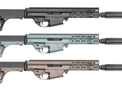 ROBINSON ARMAMENT XCR-M RIFLE Low-poly 3D model