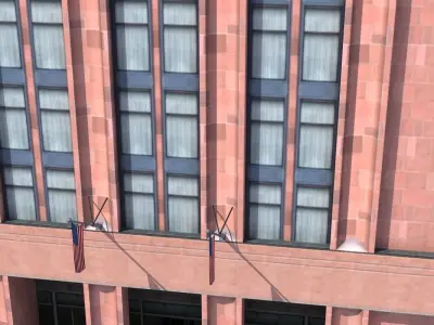 Office Library Building Low-poly 3D model