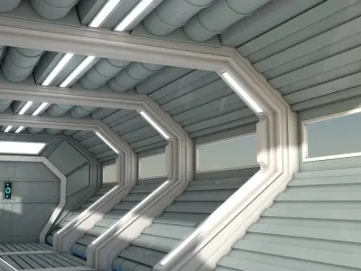 Sci Fi Corridor 3D model