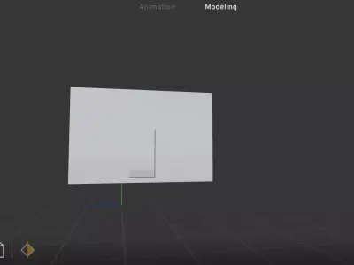 Room3d wall with light Free low-poly 3D model