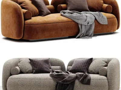Nordic Sofa by Leader 3D model