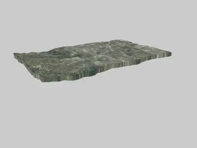 Fort Worth City Low-poly 3D model