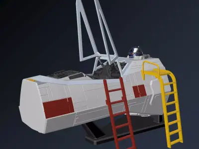 Model-X Cockpit Diorama 1-12 3D print model