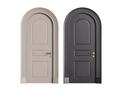 Modern entrance door 18 3D model