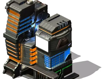 Different dimension world - city hall 3D model