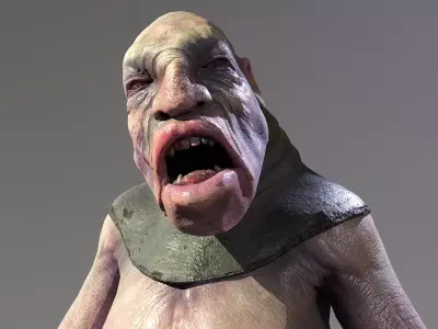 Troll 8 game ready character Low-poly 3D model