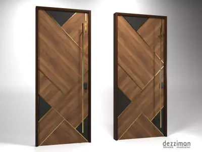 Modern Door - Corona and Lumion Ready 3D model