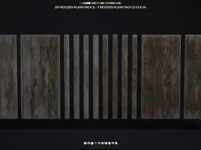 Wooden Plank Pack Vol 11 Low-poly 3D model