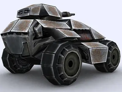 3DRT - Sci-Fi Forces - APC 4  Low-poly 3D model