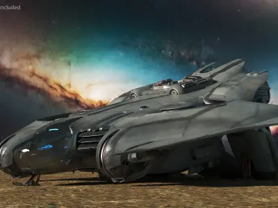  Futuristic Spaceship Transporter 