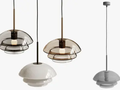 Archive Pendant Light by Hadeland Glassverk 3D model