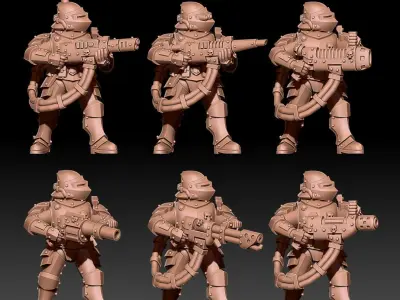 Feudal Guard - Elite infantry 3D print model