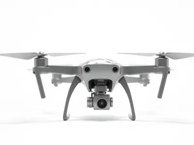 Quadcopter Drone with Camera High-Precision 3D Model Low-poly 3D model