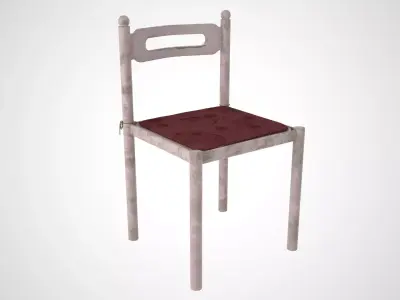 Ruined Chair 3D model