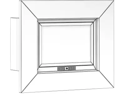 Wall Fireplace 3 3D model