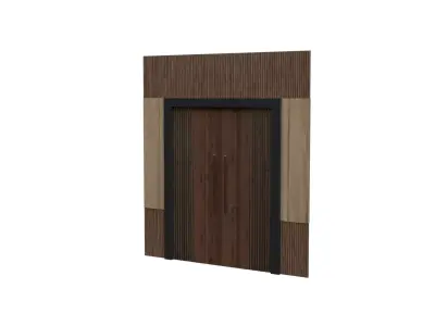 Interior Door Design 3D Model Low-poly 3D model