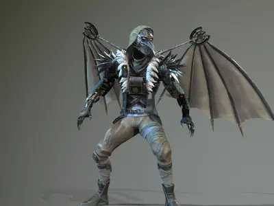 IndustrialMech03 Low-poly 3D model