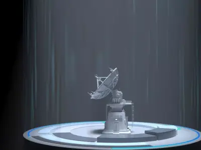 Radar rotation display 3D model