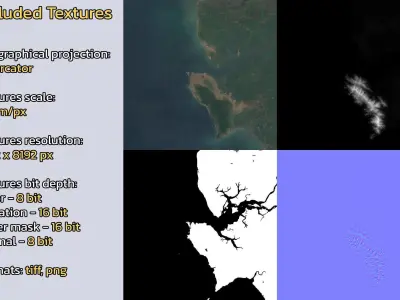 Freetown Sierra Leone City Landscape 3D Model 3D model