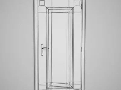 CGAxis Door 3D model 16