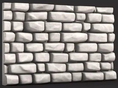 Rock Wall Building Component 3D print model purchase