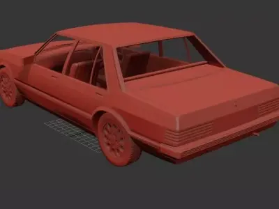 F Falcon AU Mk4f XE sedan 1982 3D print model