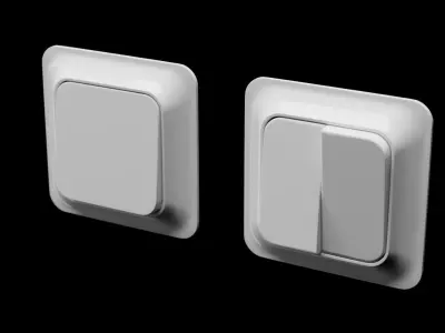 Trendy Light-switches 3D model