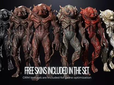 Sci-Fi Intelligent Aliens 3D Model Pack