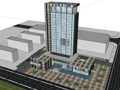 vacation spot-Resort-Fashion Leisure Hotel-0173 3D model