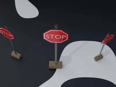 Stop Sign 3D model