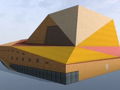Agora Theater Lelystad Nederland 3d model Low-poly 3D model