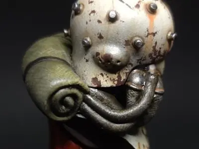 Grenadehead octopus head 3D print model